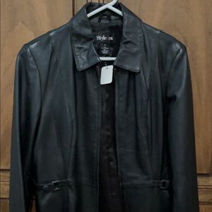 woman’s leather jacket